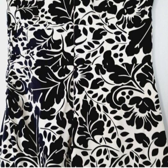 NOUGAT LONDON Shift Floral Dress B&W Botanical Print Sz XS - Picture 9 of 10
